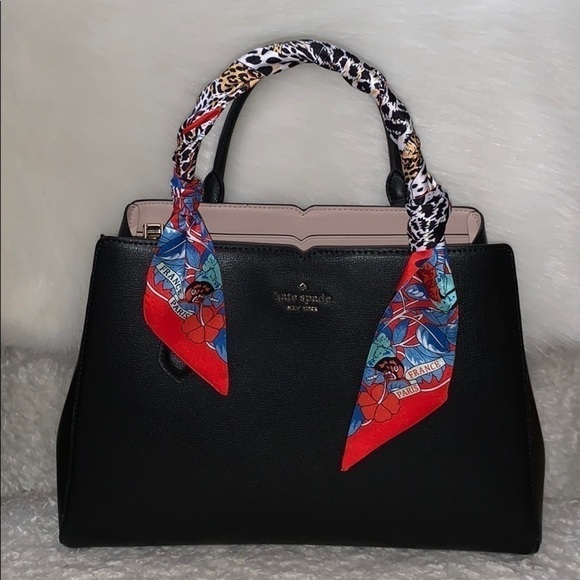 PARROT CHEETAH HEARTS SKINNY SCARF PARIS PRINT BAG HANDLE WRAP BANDEAU HAIR TIE - Picture 4 of 7